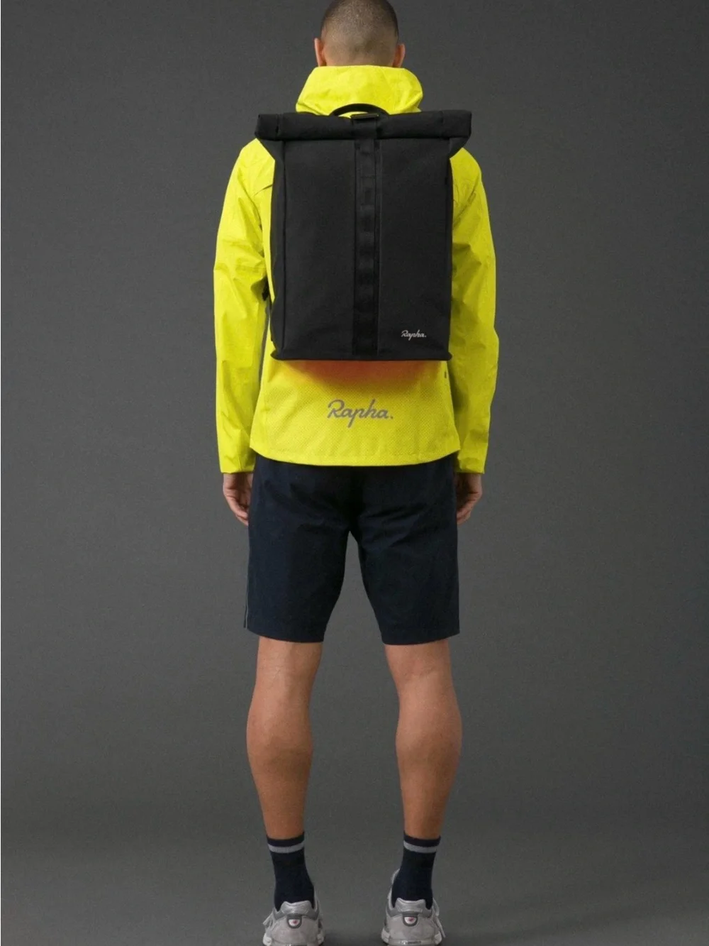 Rapha Black Roll-Top Cycling Backpack